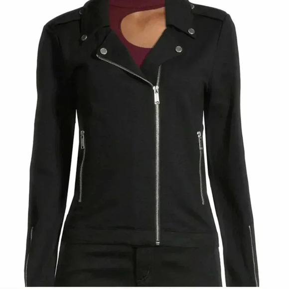 MICHAEL Michael Kors Knit Moto Jacket - Picture 4 of 15